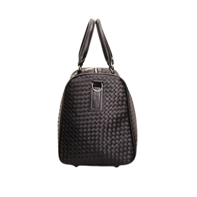 men's leather travel bag - Black Small - Black Large
