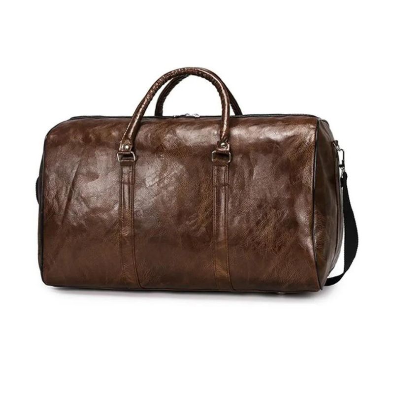 vintage women's travel bag - Brown