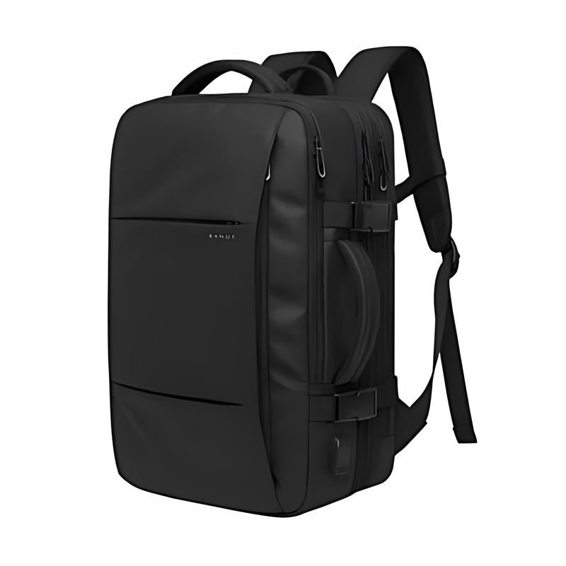 expandable travel backpack - Black
