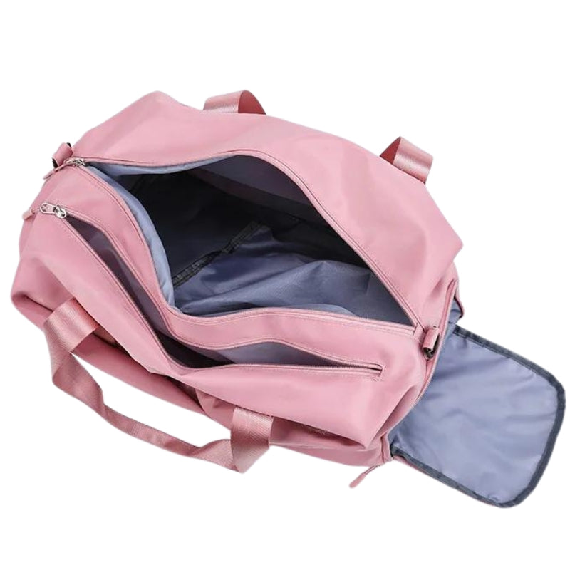 women's sports style travel bag open compartment - Pink - Green - Purple - Black