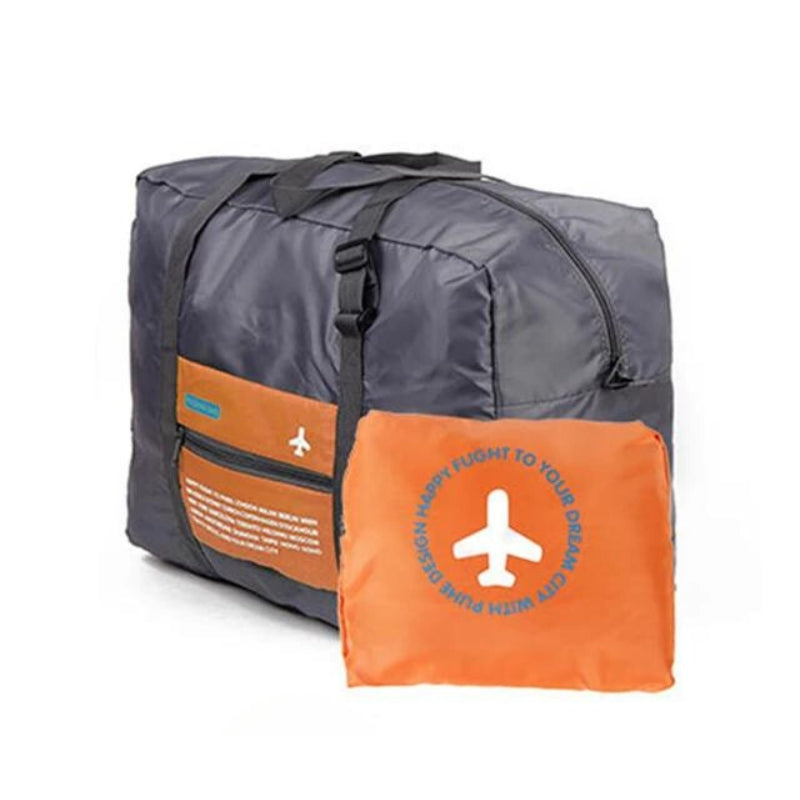 large foldable travel bag - Orange
