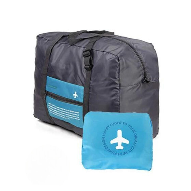 foldable travel bag for women - Blue