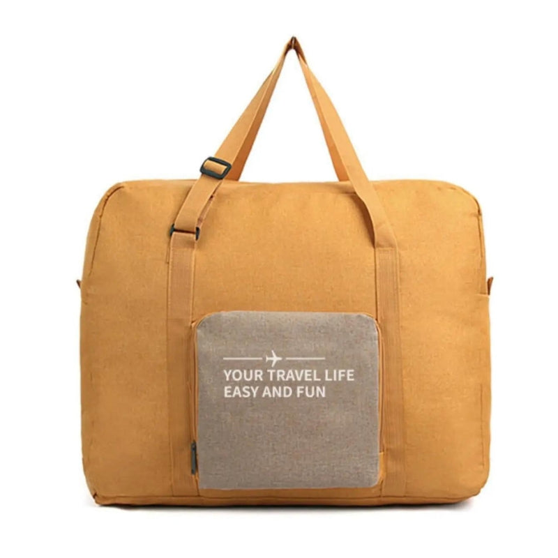 foldable travel bag pouch - Yellow