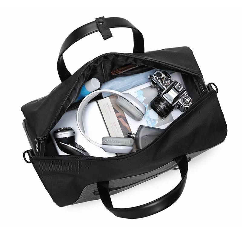 men's travel bag for suit - Grey - Gray - Black