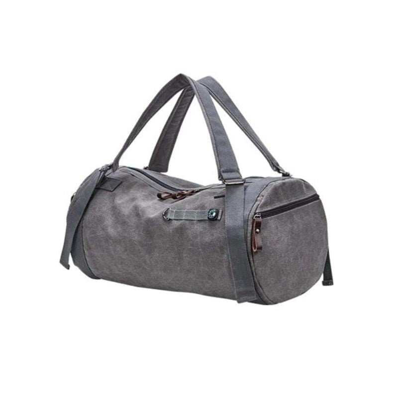 canvas duffel travel bag - Grey - Gray