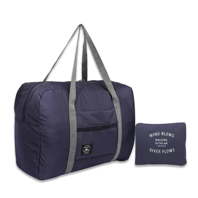 ultra lightweight foldable travel bag - Dark blue