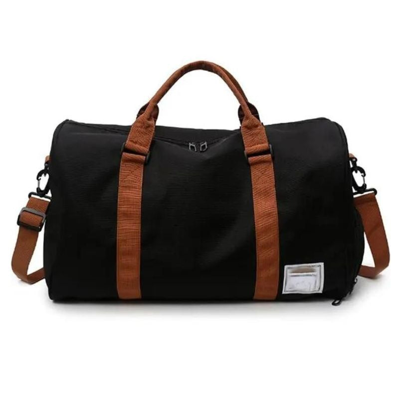 weekend bag with shoe compartment - Black