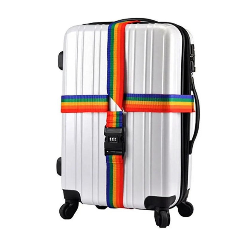 coded suitcase strap - Blue - Sky Blue - Red - Black - Multicoloured - Multicolored - Grey and Pink - Gray and Pink - Orange - Grey and Orange - Gray and Orange