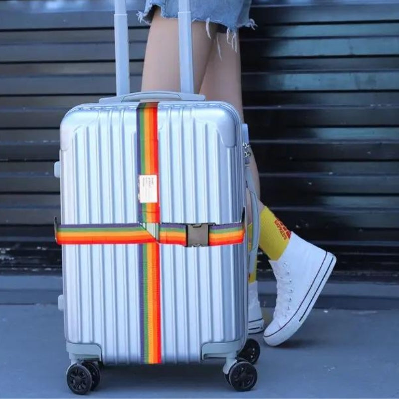 cross suitcase strap - Grey - Gray - Black - Blue - Orange - Multicoloured - Multicolored