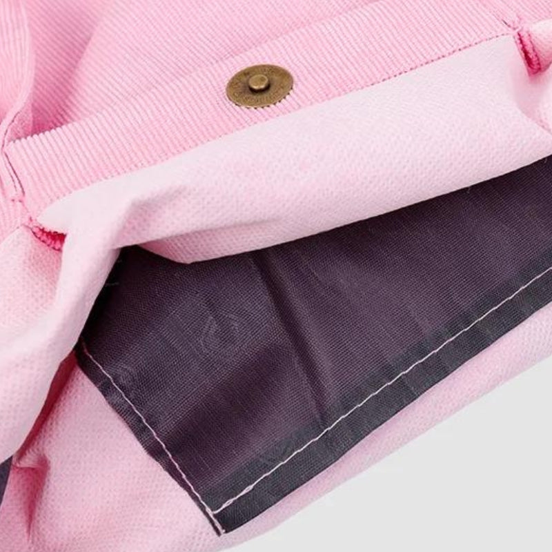 fabric travel tote bag - Pink - Yellow - White - Green - Beige 1 - Beige 2 - Beige 3 - Black - Grey - Gray - Brown - Red