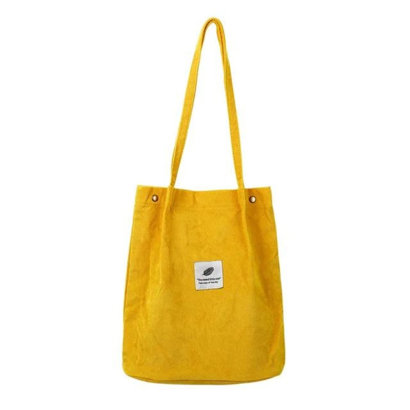 fabric tote bag - Yellow