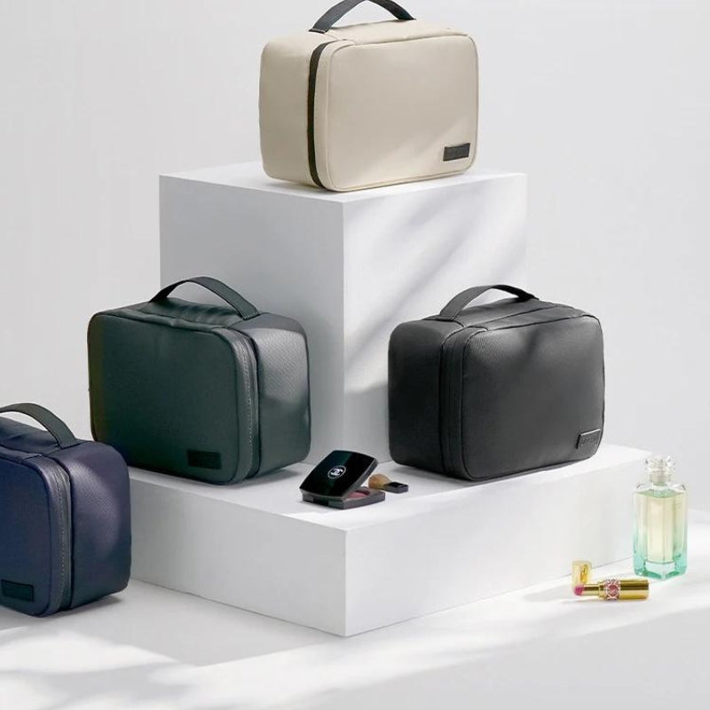 travel makeup bag - Black - Purple
