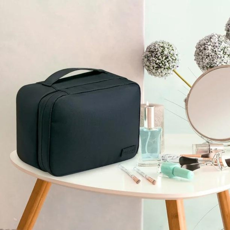travel cosmetic bag - Black - Purple