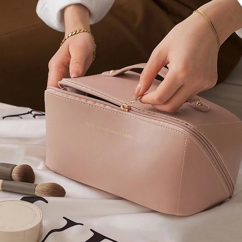 luxury toiletry bag women - Pink - Beige - Brown - Black - Green