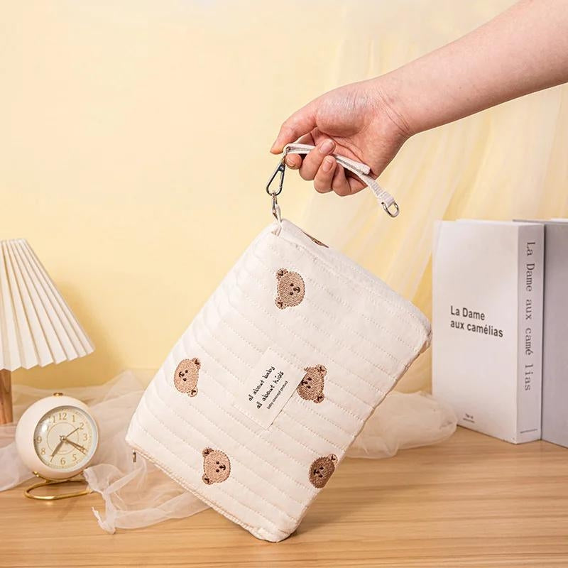 toiletry bag baby comfort - Little Bear Print - Rabbit Print - Squirrel Print - Bear Print - Rose Flower Print - Olive Flower Print