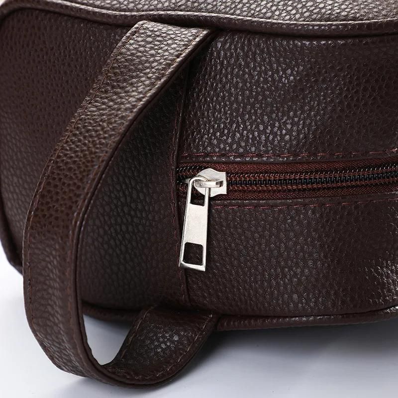 leather toiletry bag for men - Brown - Black - Blue