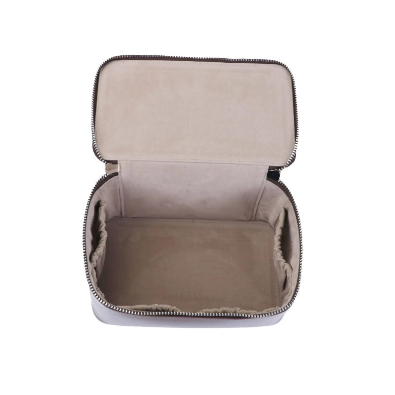 leather toiletry bag women - Black - Green - Beige - Brown
