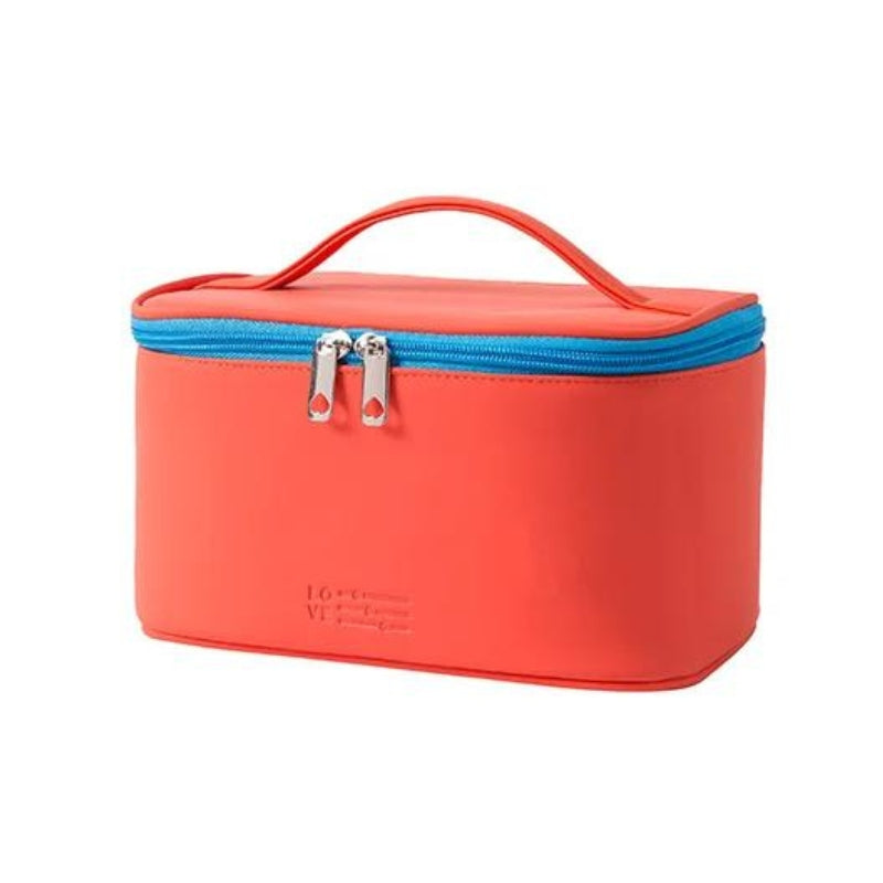 toiletry and makeup bag - Red