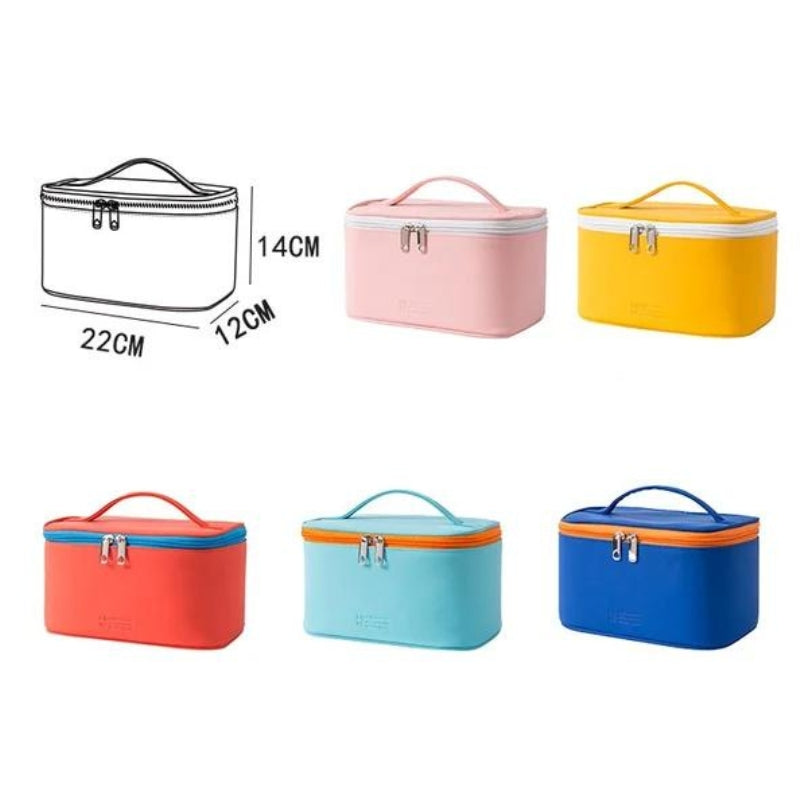 makeup toiletry bag for women - Blue - Sky Blue - Red - Pink - Yellow