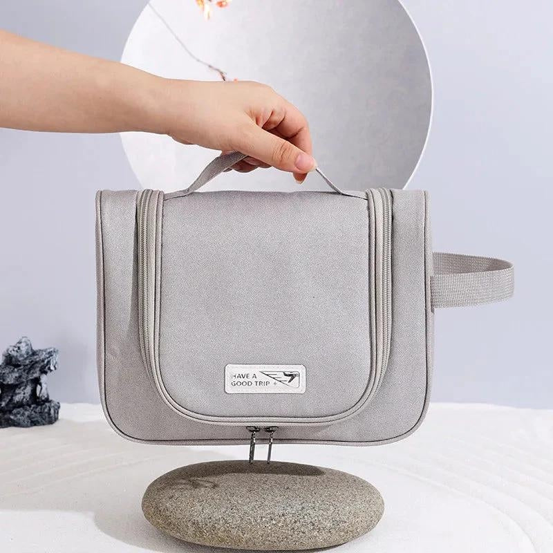 hanging toiletry bag for travel - Black - Light Blue - Blue - Pink - Grey - Gray - Brown