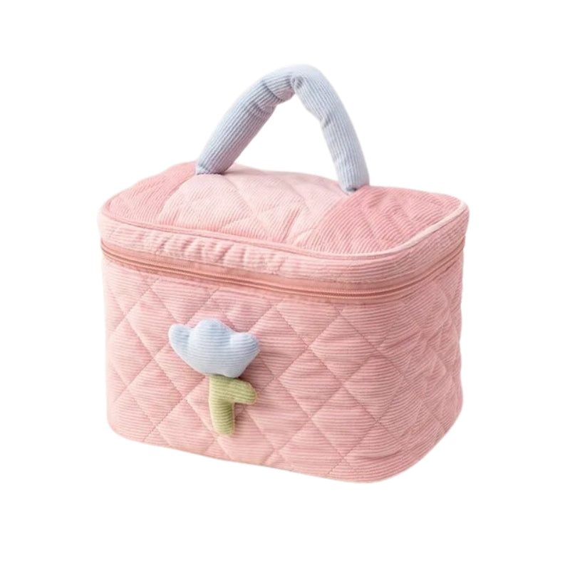 women's makeup vanity pouch - Pink - L