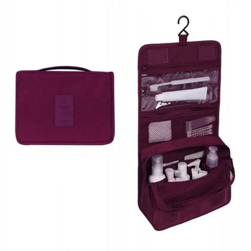 fancy women's toiletry bag - Plain Bright Red