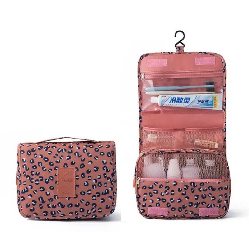 original toiletry bag - Pink Leopard Print