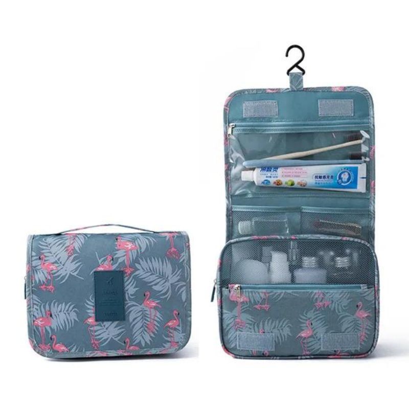 original women's bag - Sky Blue Flamingo Print