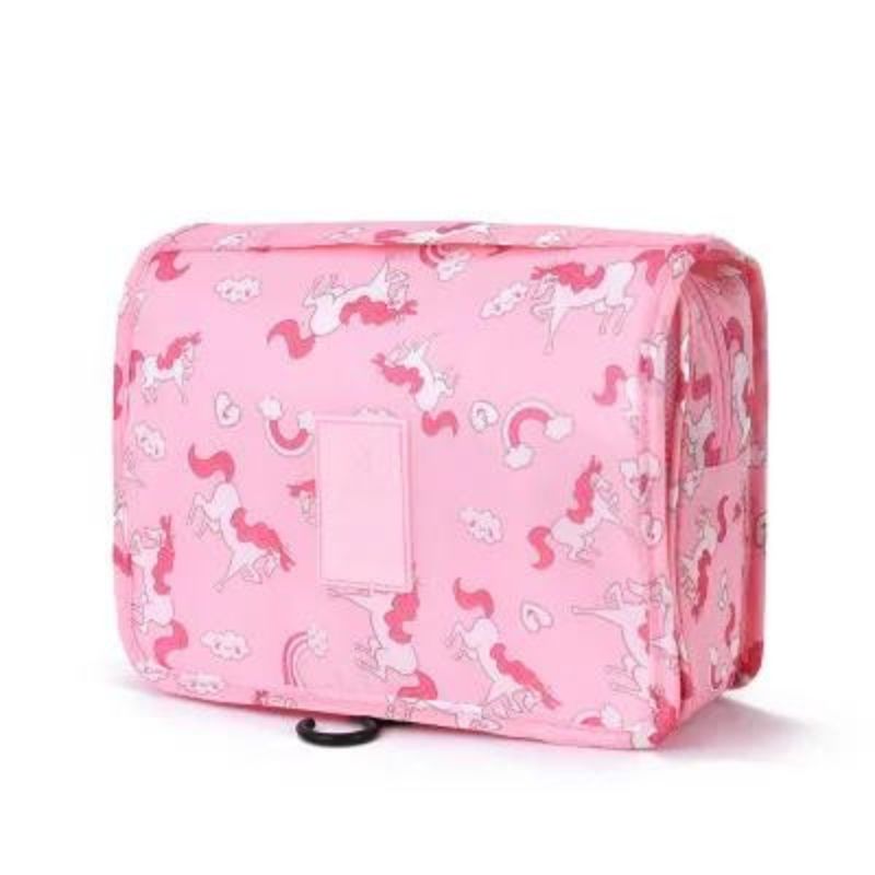 women's travel toiletry bag - Blue Polka Dot Print - Blue Star Print - Plain Sky Blue - Pink Polka Dot Print - Red Star Print - Green Cherry Print - Plain Grey - Plain Gray - Plain Blue - Sky Blue Polka Dot Print - Pink Leopard Print - Pink Cherry Print - Plain Bright Red - Yellow Smiley Print - Blue Floral Print - Sky Blue Flamingo Print - Navy Blue Unicorn Print - Plain Pink - Bright Red Floral Print - Blue Flamingo Print - Navy Blue Flamingo Print - Pink Stripe Print