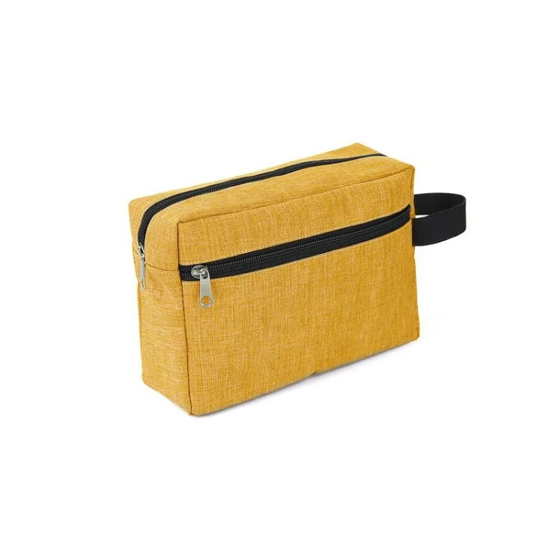 personalized men's toiletry pouch - Yellow - Without Personalised Engraving - Without Personalized Engraving