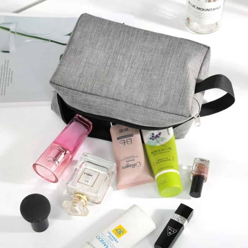 customizable toiletry bag for women - Black - Blue - Navy Blue - Grey - Gray - Pink - Khaki - Red - Orange - Purple - Yellow - Green
