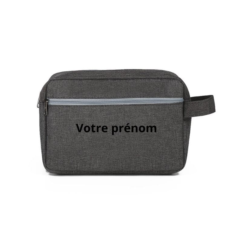personalized toiletry bag for boys - Black