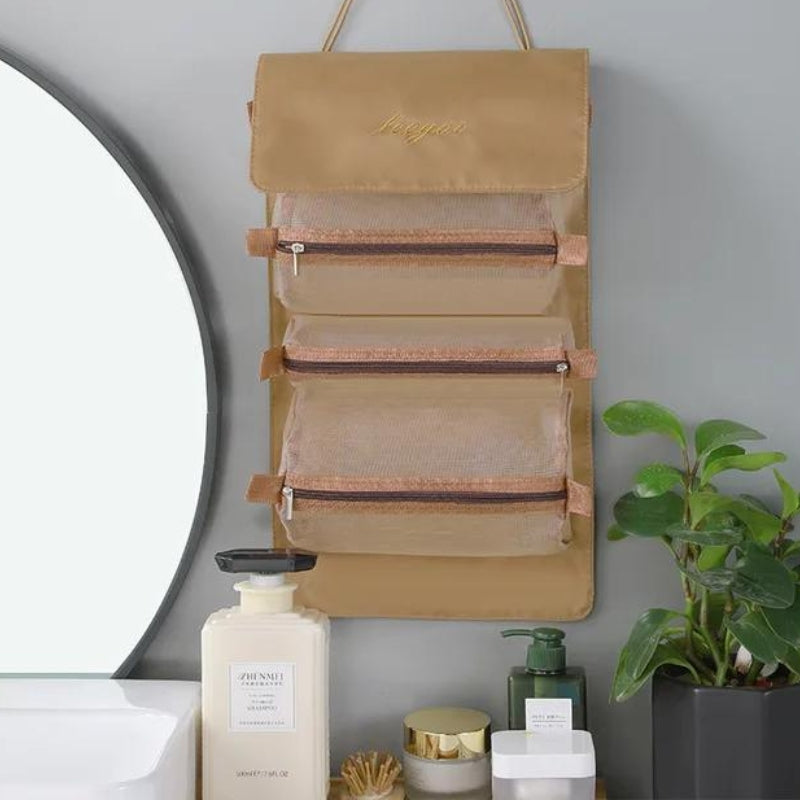 suspended toiletry bag - Khaki