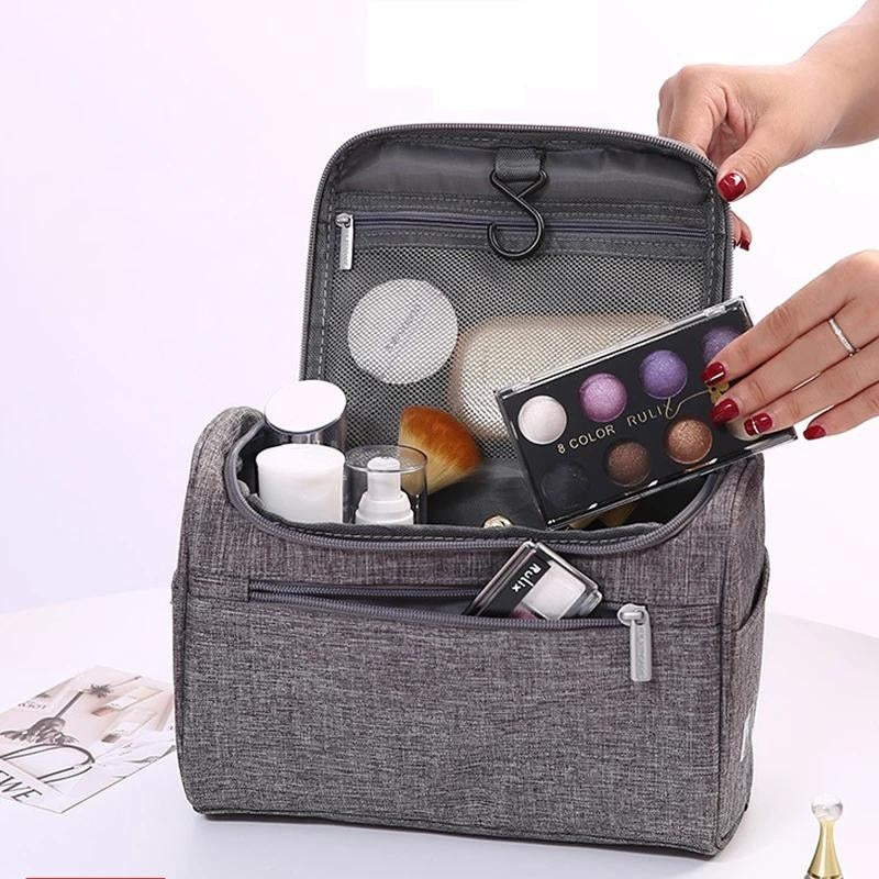 women's travel toiletry bag - Black - Blue - Sky Blue - Grey - Gray - Purple - Pink - Red