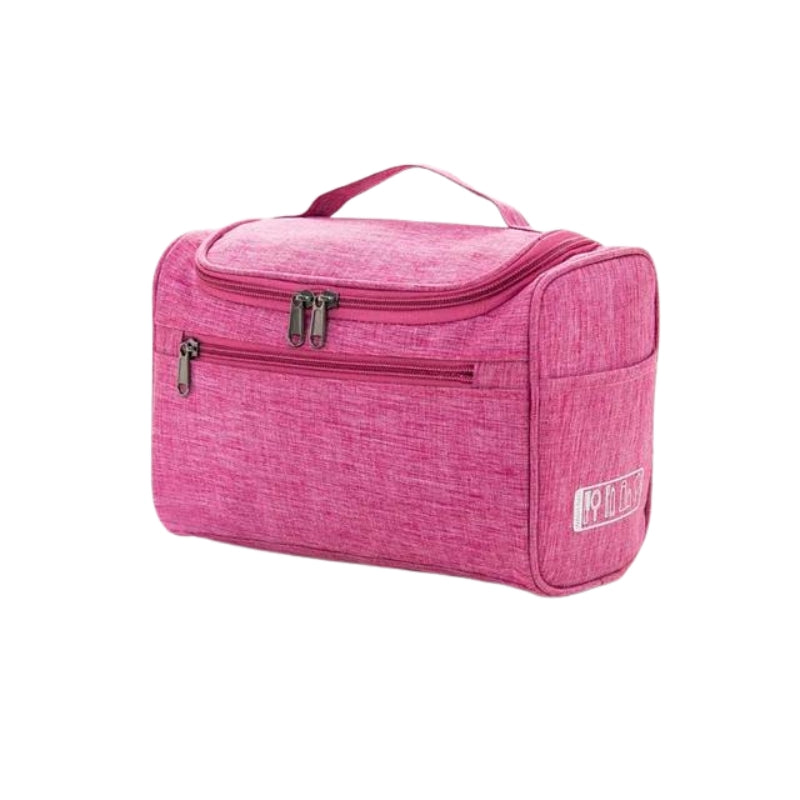 travel toiletry bag for flights - Pink