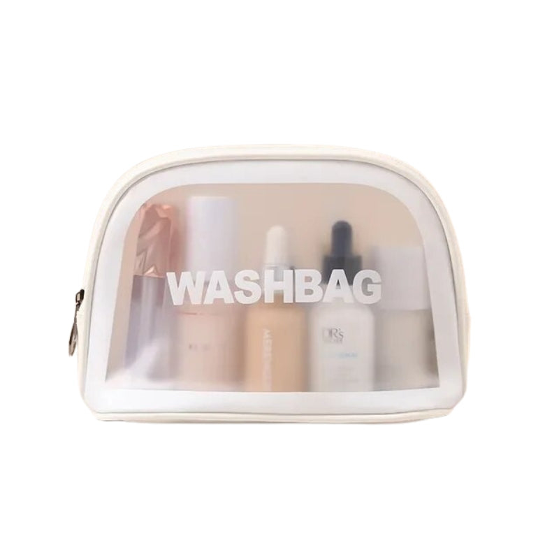 transparent women's toiletry bag - White - S