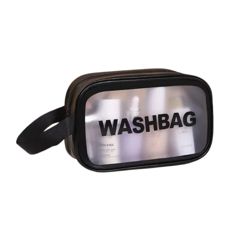 transparent toiletry bag kit - Black - M