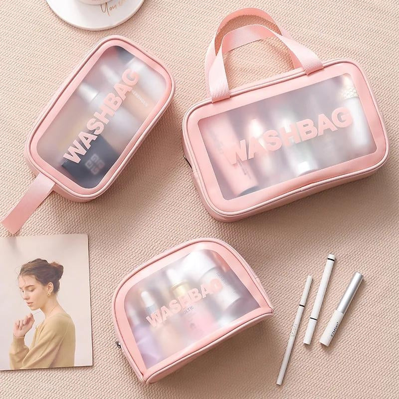 pink transparent bag - Black - White - Pink