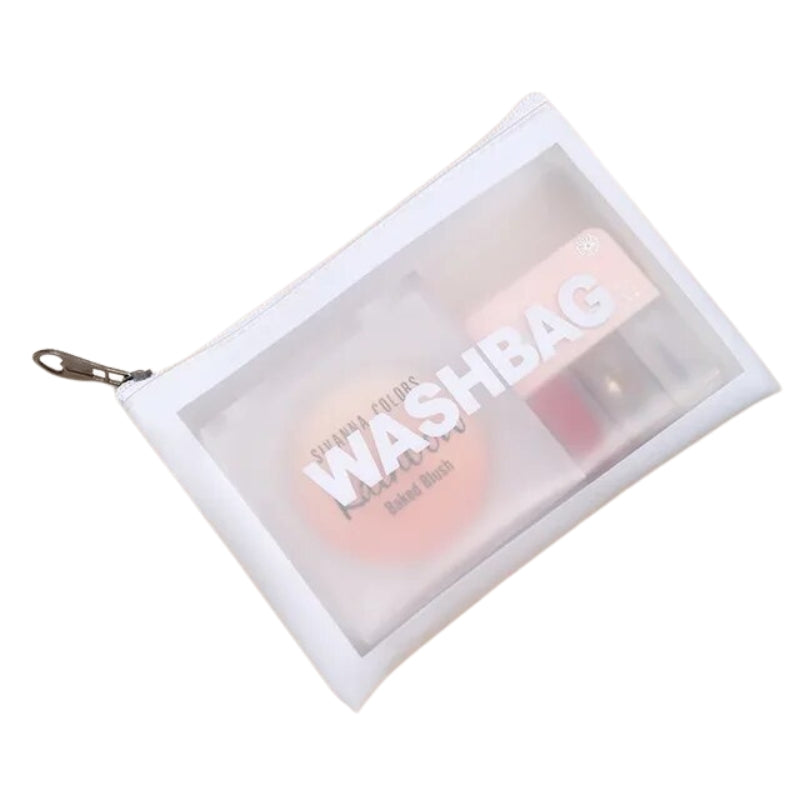 transparent travel bag - White - XS