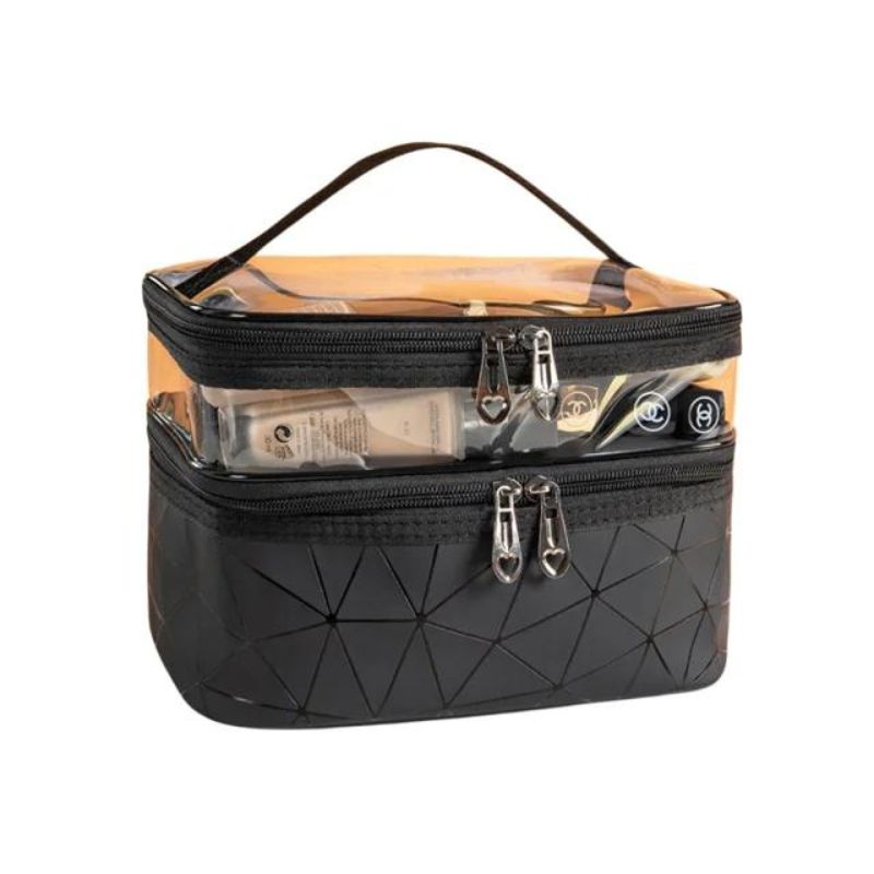 women's toiletry vanity pouch - Black