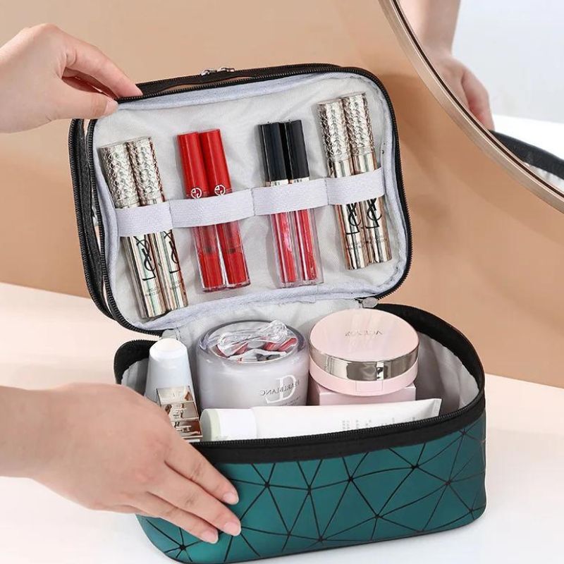 toiletry vanity pouch - Pink 1 - Black - Blue - Green 1 - Green 2 - Pink 2 - Silver - White