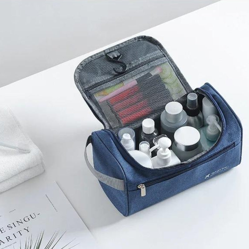 cabin size travel toiletry bag - Black - Blue - Grey - Gray