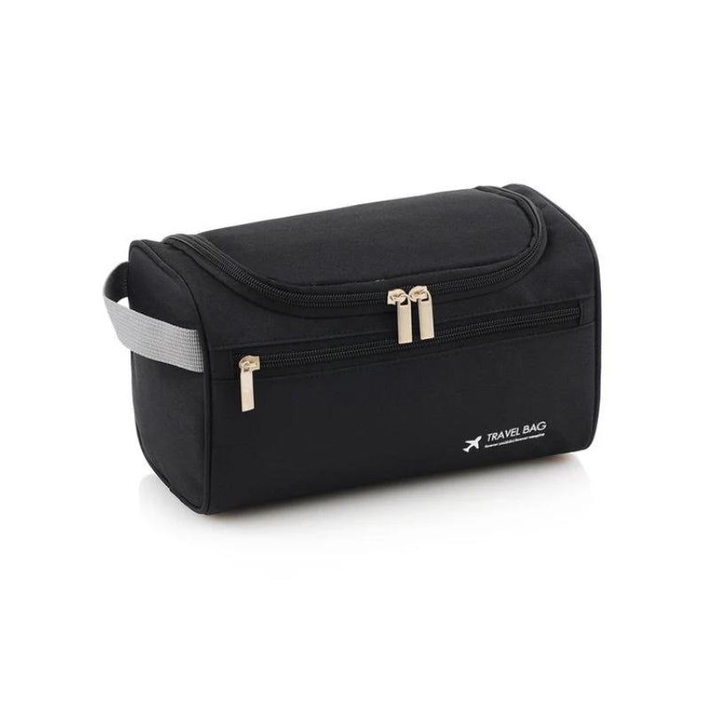 travel toiletry bag for men on flights - Black