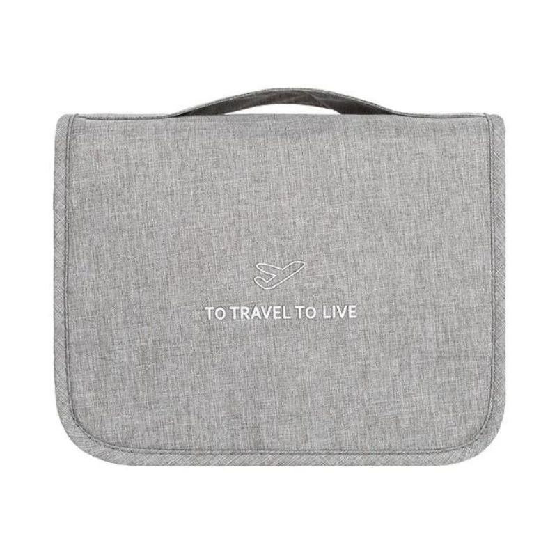 toiletry bag on the plane travel - Grey - Gray