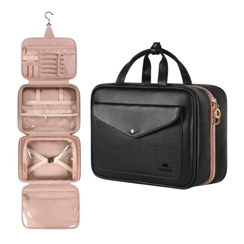 hanging toiletry bag for travel - Black