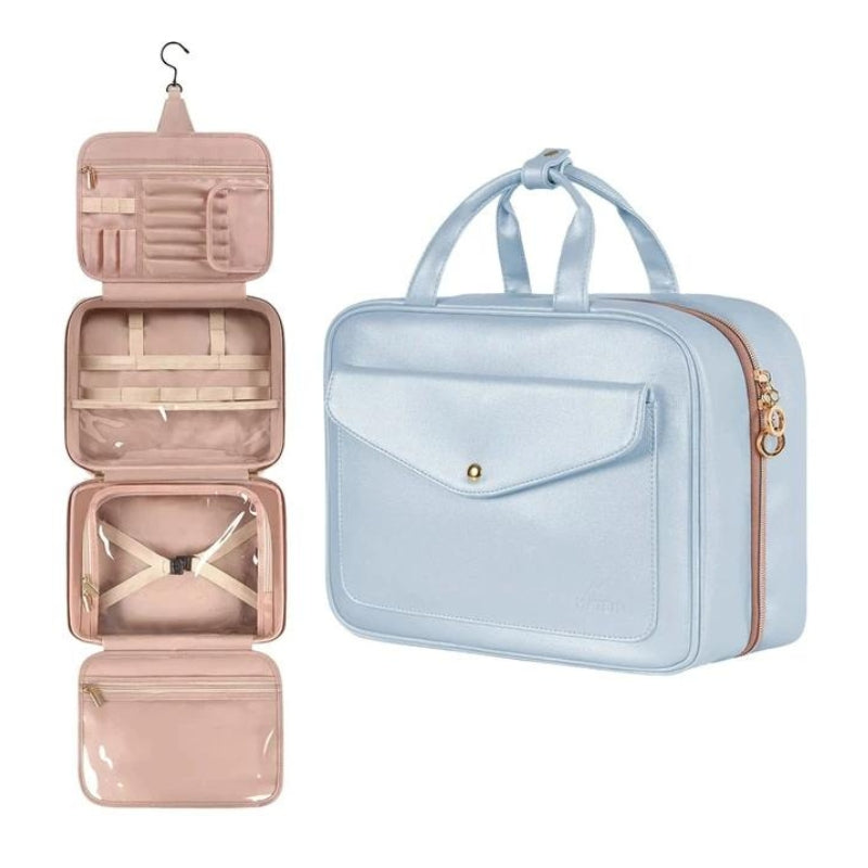 women's travel toiletry bag - Blue