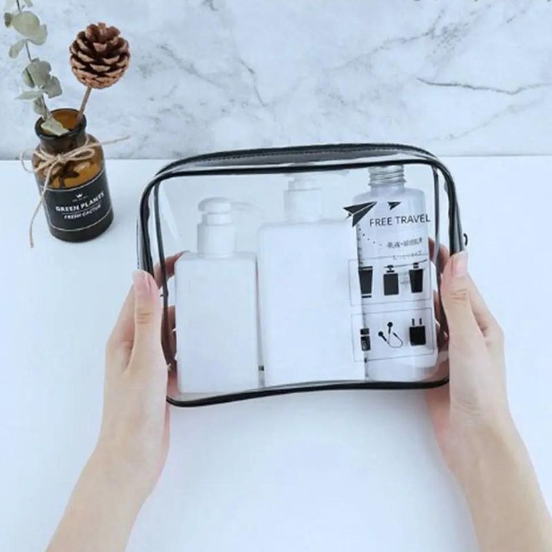 plastic toiletry bag - Black - Blue - Khaki