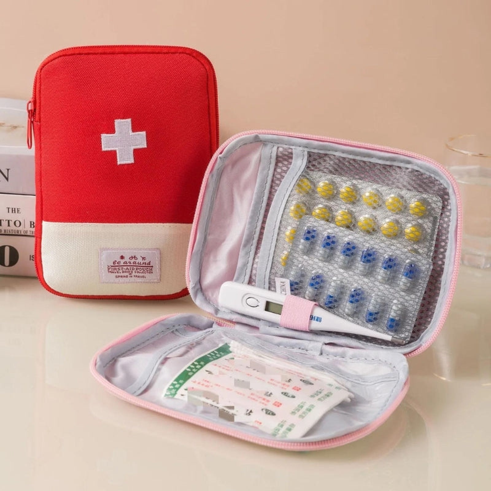travel medicine bag for children - Yellow - Red - Pink - Blue