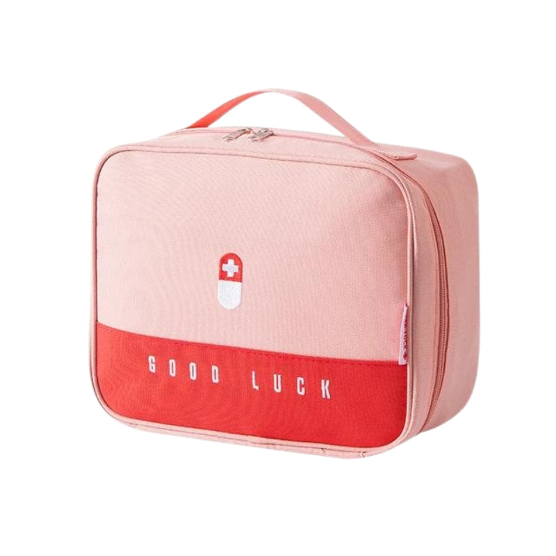 medicine bag for travel - Pink - L