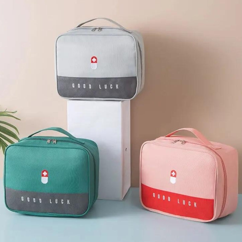 travel pharmacy bag - Green - Grey - Gray - Red - Pink